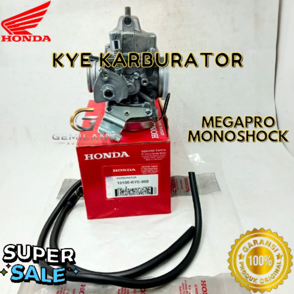 KARBURATOR KODE KYE, KARBURATOR MEGAPRO MONOSHOCK
