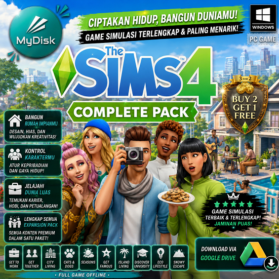 THE SIMS 4 COMPLETE PACK -  PC GAME