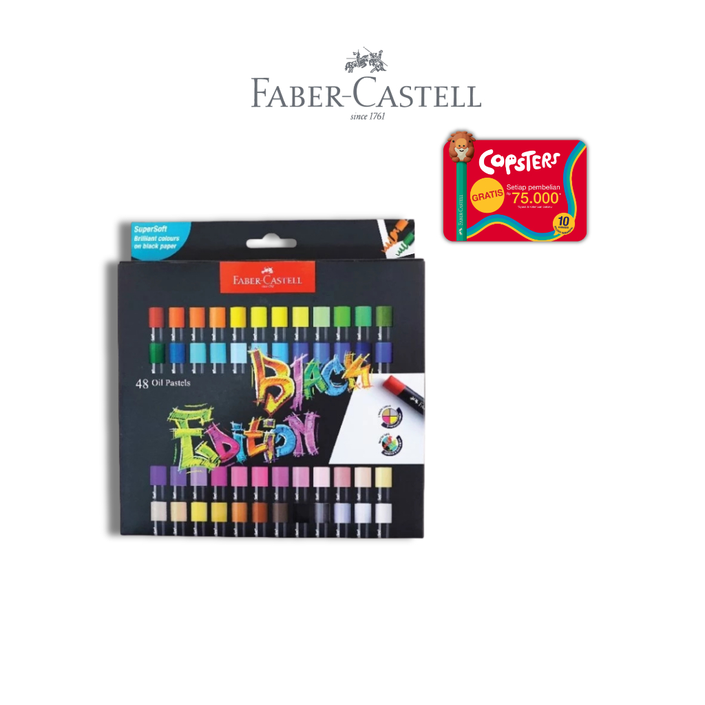 Faber-Castell Krayon Minyak Black Edition Oil Pastel Series - Gambar 3