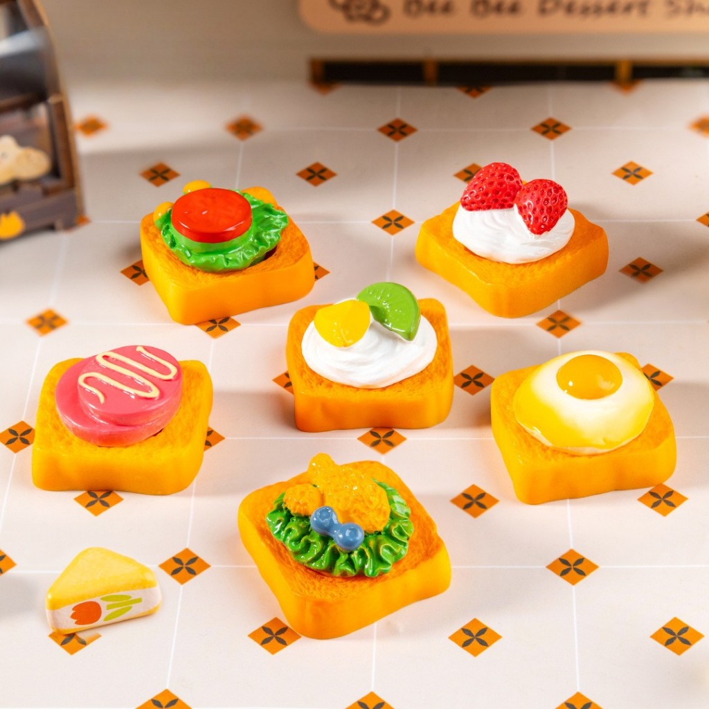 DIY Art And Craft Miniatur Properti Foto 3D Resin Aksesoris Rumah Boneka Sandwich