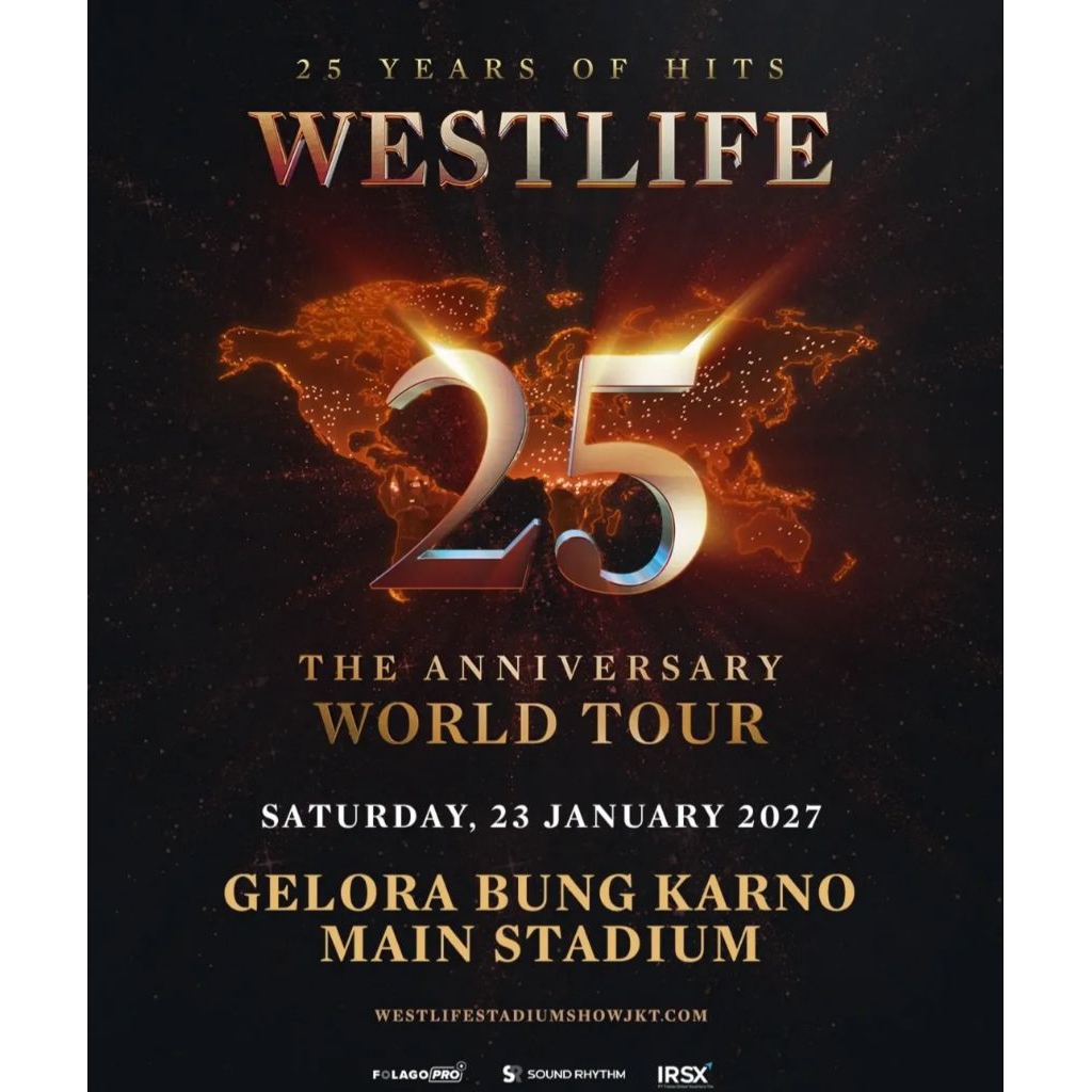 TIKET KONSER WESTLIFE CAT 3B