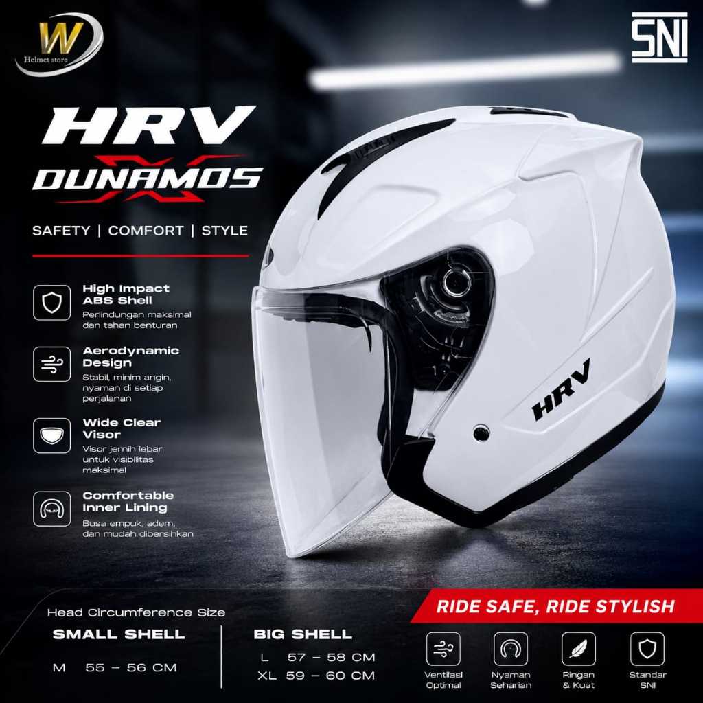 HELM HALF FACE HRV DUNAMOS SNI HKM BLIZER HELM HALF FACE DEWASA G2 OPTIMAX