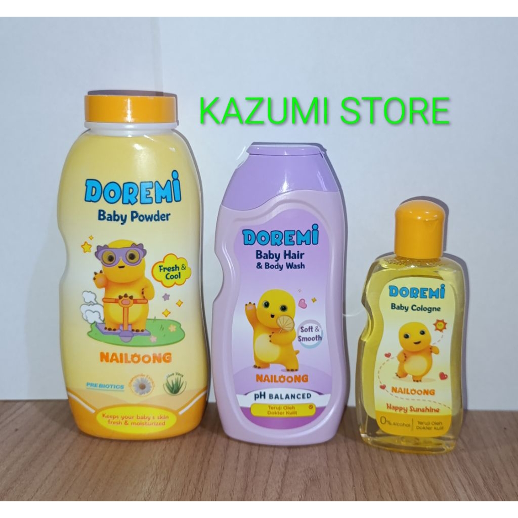 DOREMI Baby Powder Nailoong, DOREMI Baby Hair & Body Wash Nailoong, DOREMI Baby Cologne Nailoong