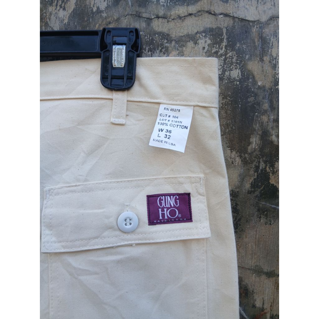 fatigue pants gung ho white