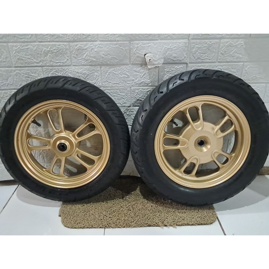 Velg scoopy New ring 12 bisa beat genio spacy vario 110 dengan penyesuaian pelek racing palang origi