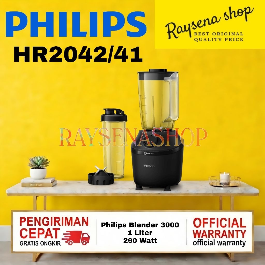 Philips Blender 3000 Series HR2042/41 - 290W Plastic - blender juicer, blender serbaguna, blender te