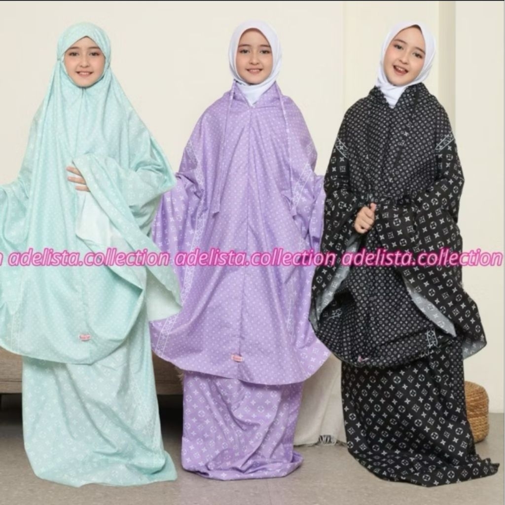 Mukena Motif LV Anak - Remaja Tas Ransel Serut