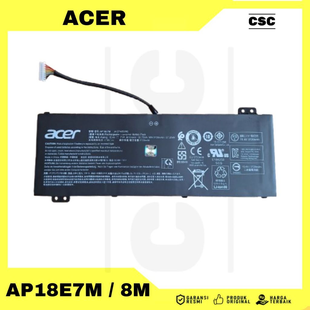 Baterai Laptop Acer Nitro 5 AN515-43 AN515-46 AN515-46 AN515-44 AN515-53 -NEW