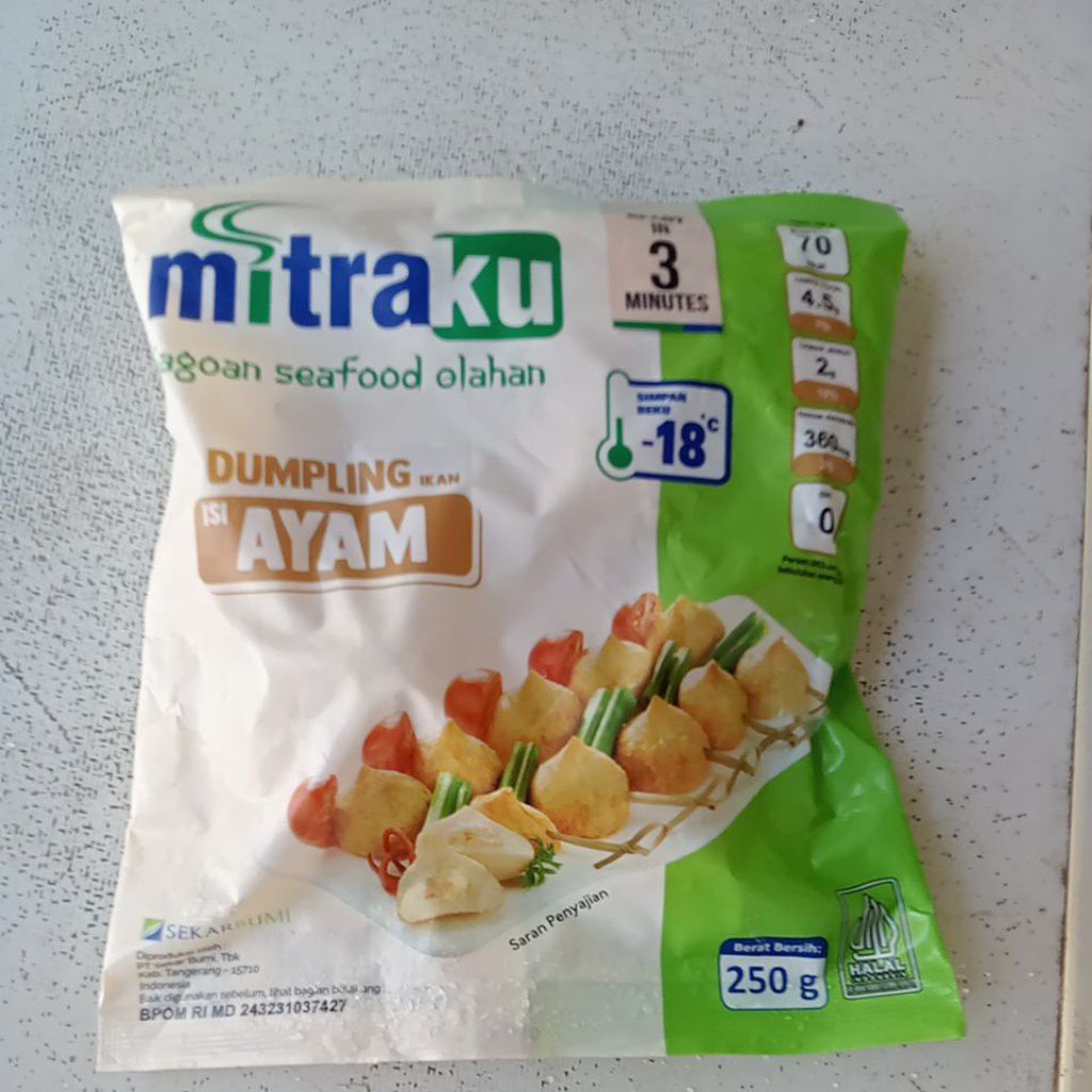 Dumpling chiken/ayam mitraku 250gr