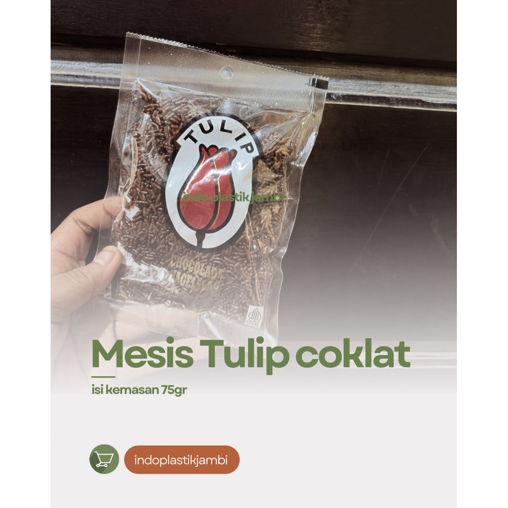 MESIS TULIP COKLAT / mesis coklat tulip 75gr