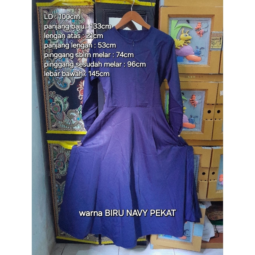 PL-GAMIS BIRU NAVY