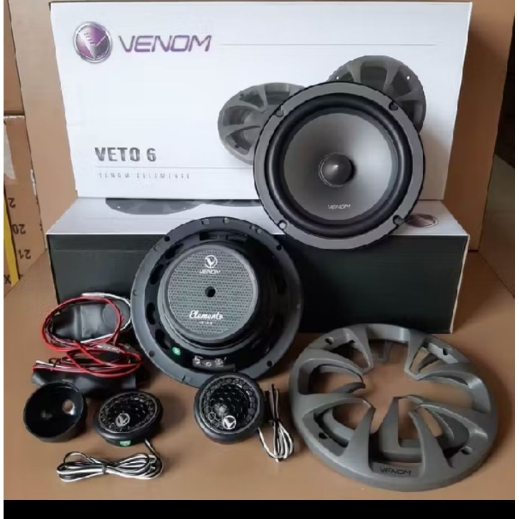 speaker split venom elemonte veto 6/speaker mobil venom 6 inch
