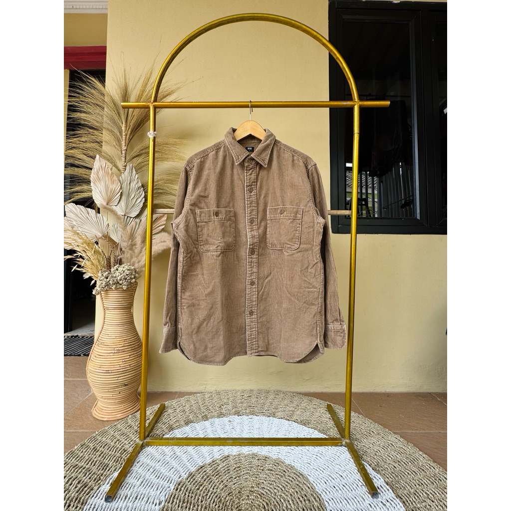 JAKET CORDUROY UNIQLO DOUBLE POCKET L ORIGINAL
