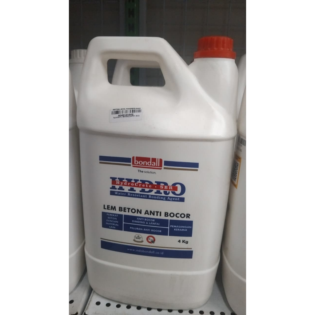 BONDALL HYDROCRETE SBR | Lem Beton + Waterproofing Kolam & Dak Bocor
