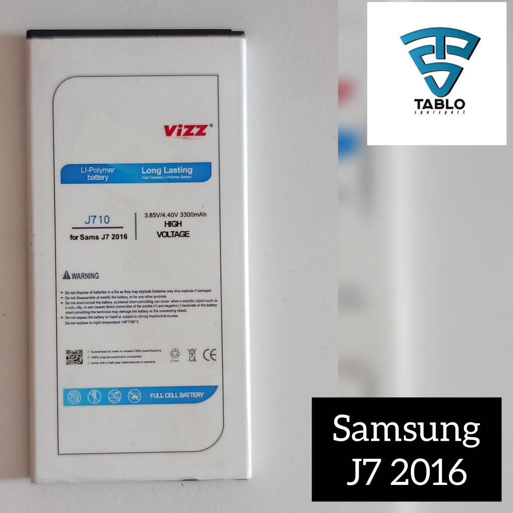 Baterai Samsung j7 2016 vizz bekas