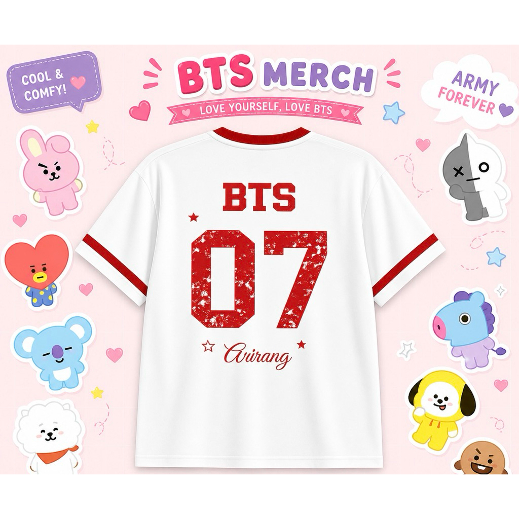 JERSEY BTS ARIRANG  OVERSIZE KAOS BTS ARIRANG TSHIRT BTS TEE
