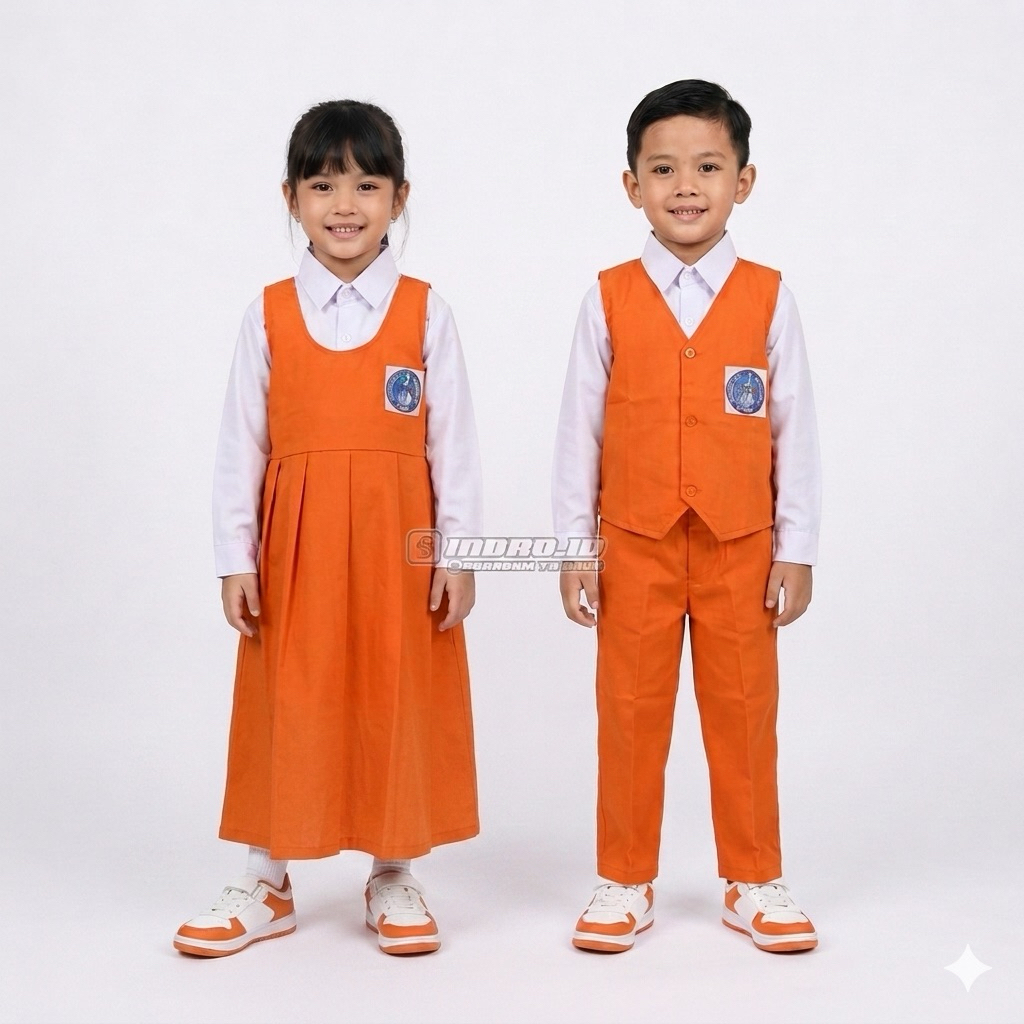 SERAGAM TK NASIONAL PANJANG ORANGE