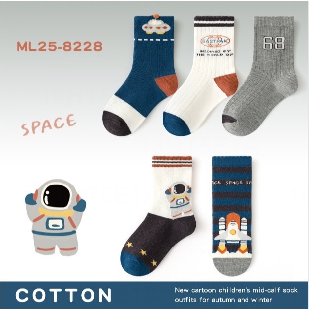 Minliu Socks Kids / kaos kaki anak-anak / kaos kaki anak-anak / kaos kaki anak import