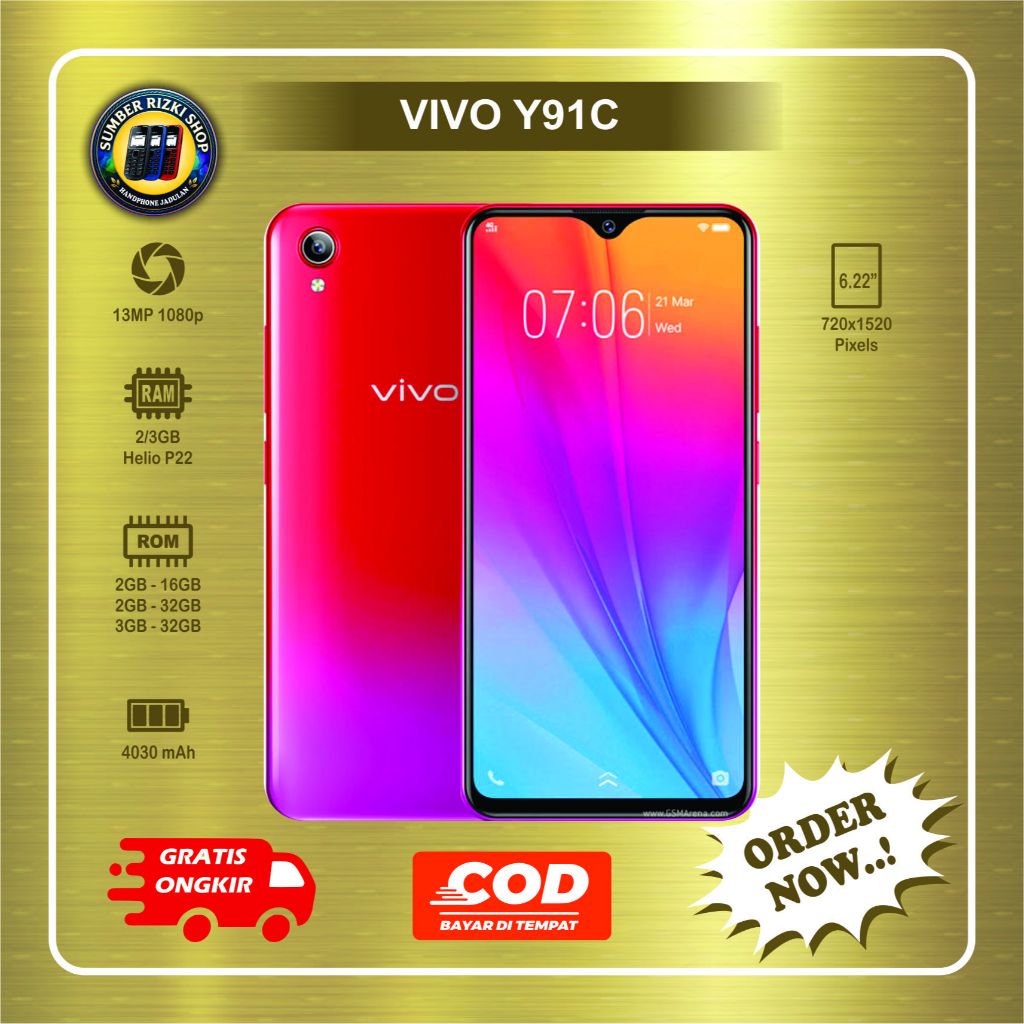 HP VIVO Y91C Normal second batangan siap pakai
