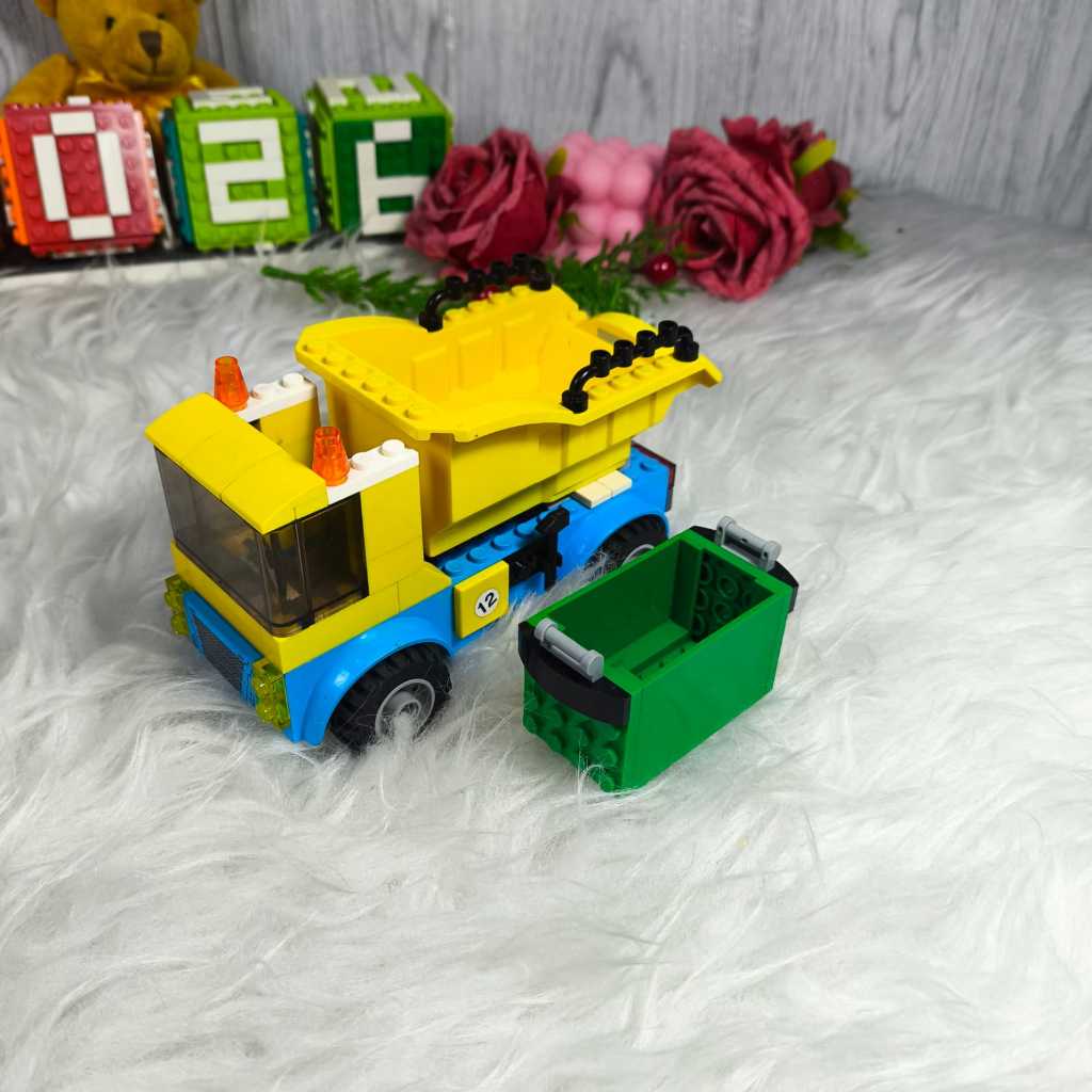 Lego City MOC Garbage Truck car - #60220. ori original asli