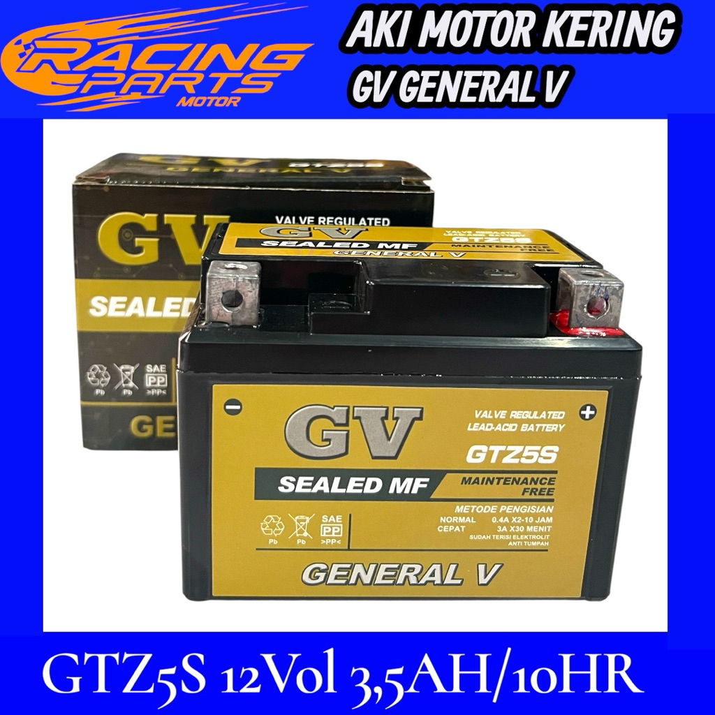Aki Motor Kering Motor Mio J Mio M3 Fino Xeon Mio S Mio Z Soul GT 115 (GV GENERAL) GTZ5S-12VOL-3,5AH
