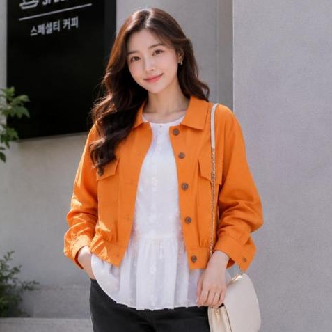Crop Top flanel|jaket flanel| jaket wanita krem jumbo|Blouse Flanel