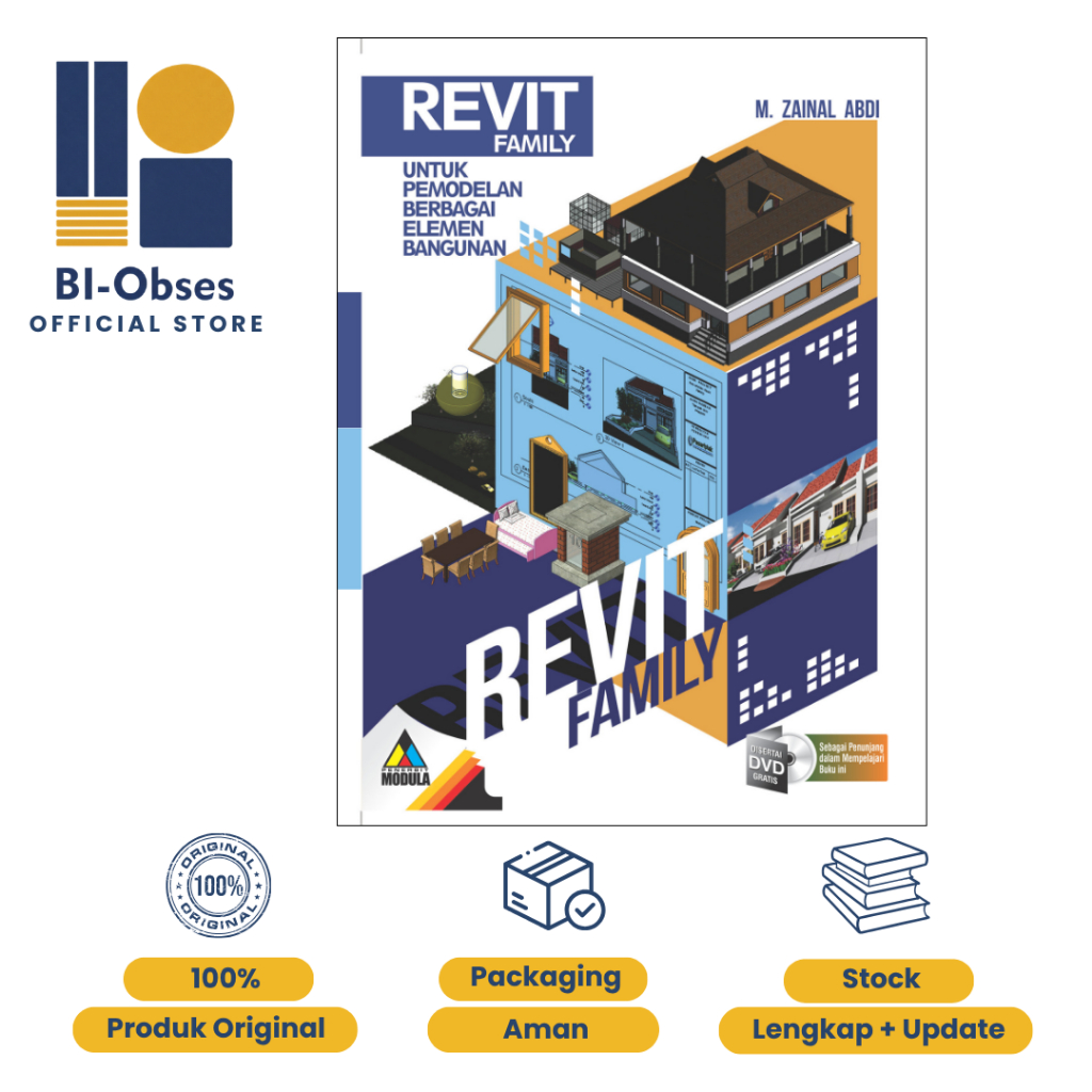 Revit Family + CD – M. Zainal Abdi – Modula – Buku Revit Family Modeling