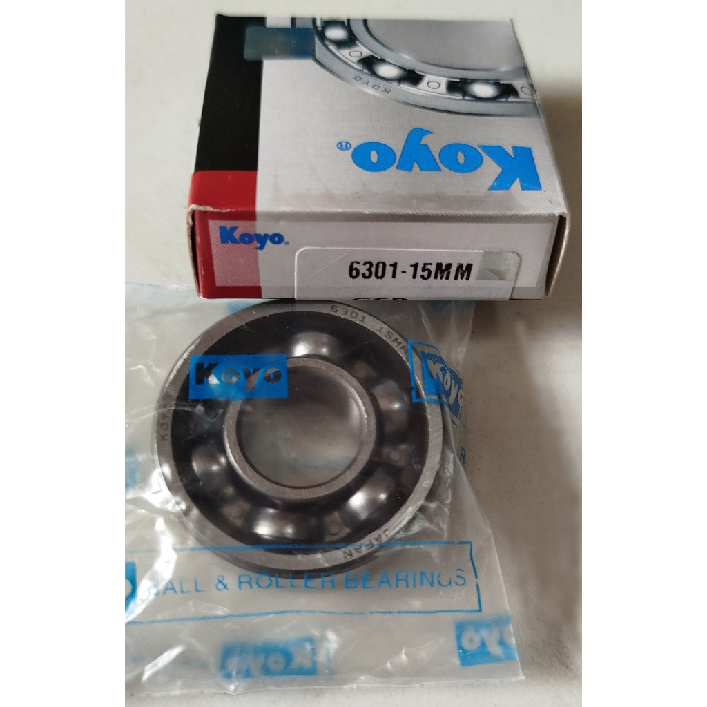 Bearing 6301 15mm Open Laher 6301-15mm custom (ID 15mm, OD 37mm, T 12mm) Bearing 6301-AS 15mm