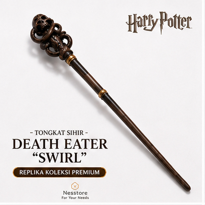 Tongkat sihir Noble Collection Harry Potter Death Eater Swirl
