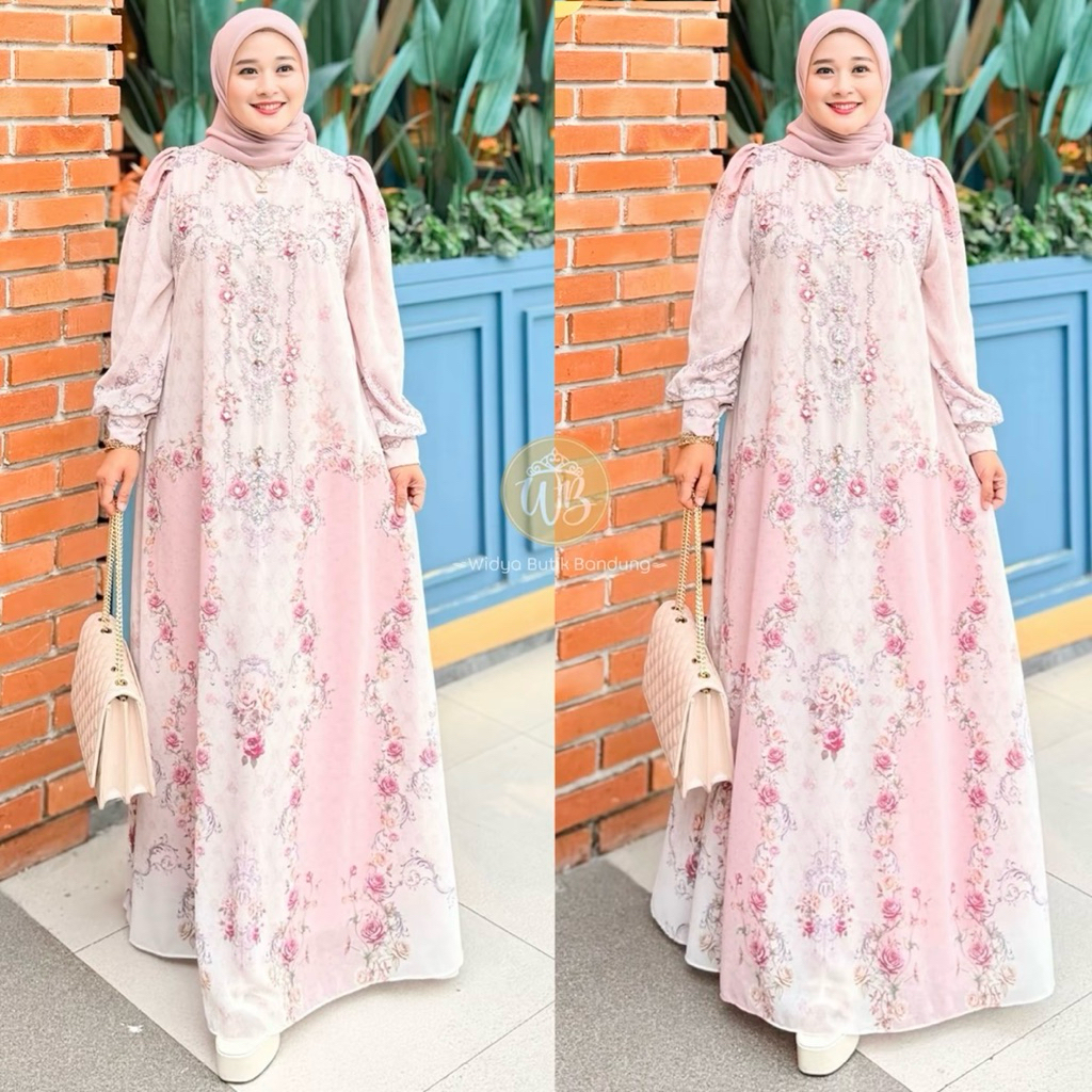 (READY STOCK) Widya Butik Bandung - Dress Wanita Terbaru Dara Dress Pink