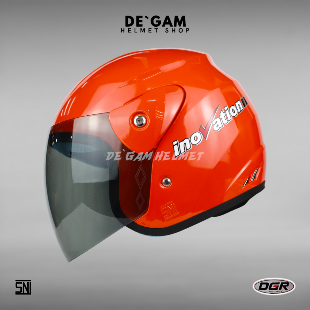 DGR Inovation Solid - Orange - Helm Half Face