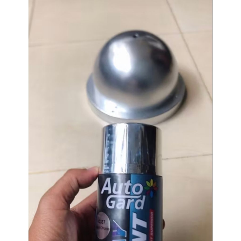 Cat semprot autogard BRIGHT CHROME premium 300ml halus kilap sempurna bukan pylox pilox spray