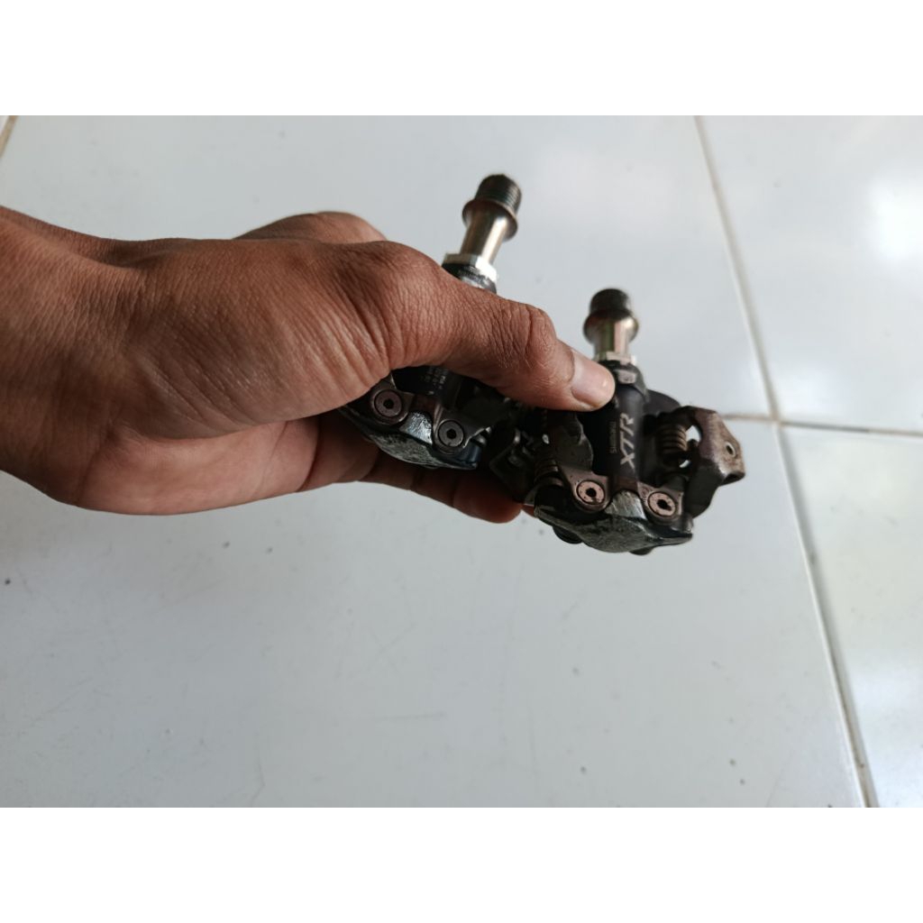 Wts pedal cleat shimano xtr m970 second lecet pemakaian