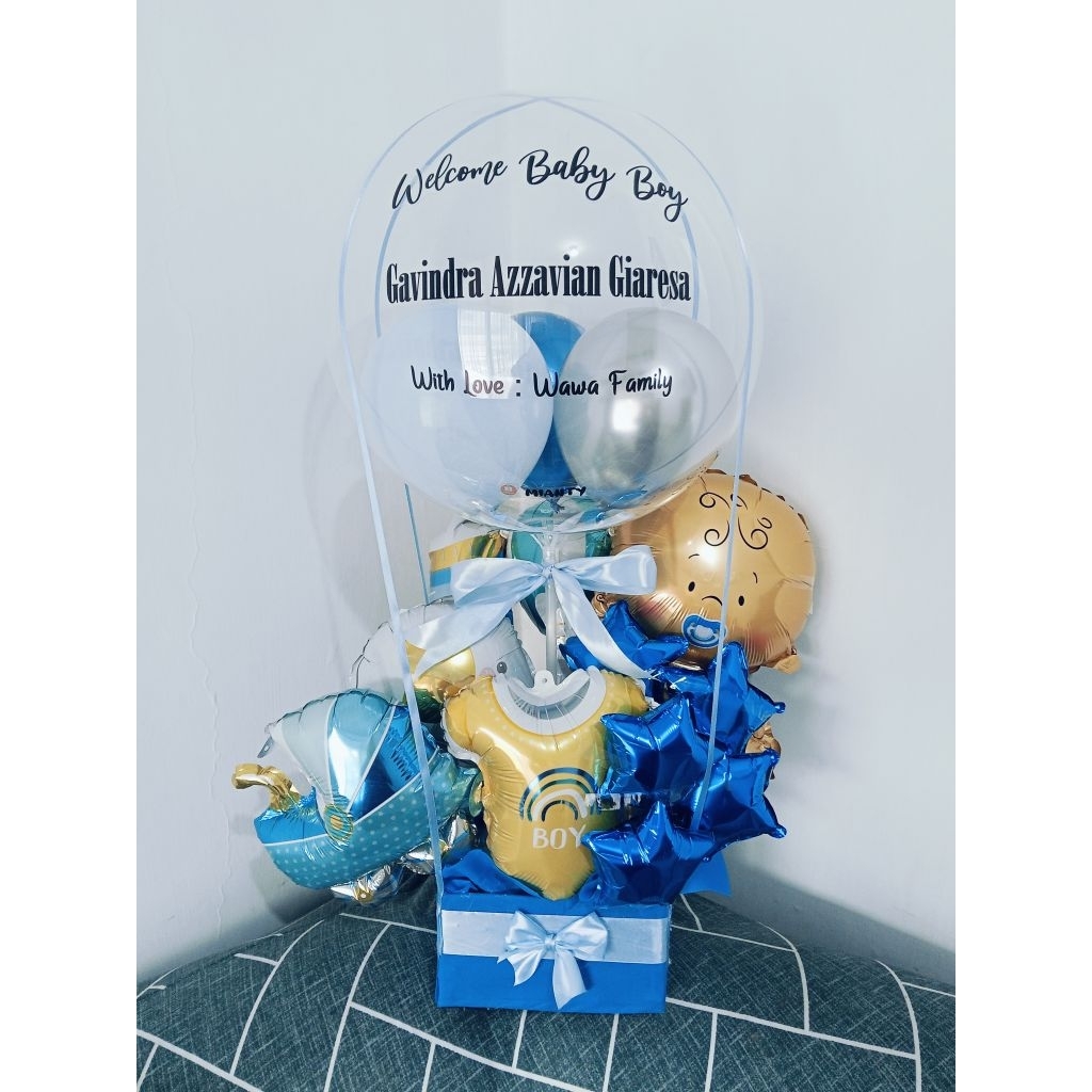 buket baby Newborn bayi balon