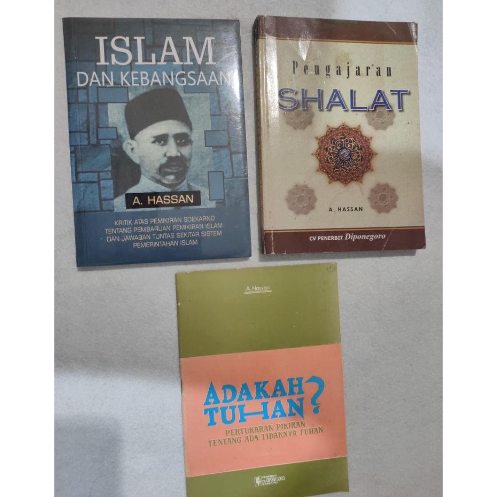 [BUKU ORIGINAL]PAKET BUKU A HASSAN/ISLAM DAN KEBANGSAAN A HASSAN/PENGAJARAN SHALAT A HASSAN/ADAKAH T