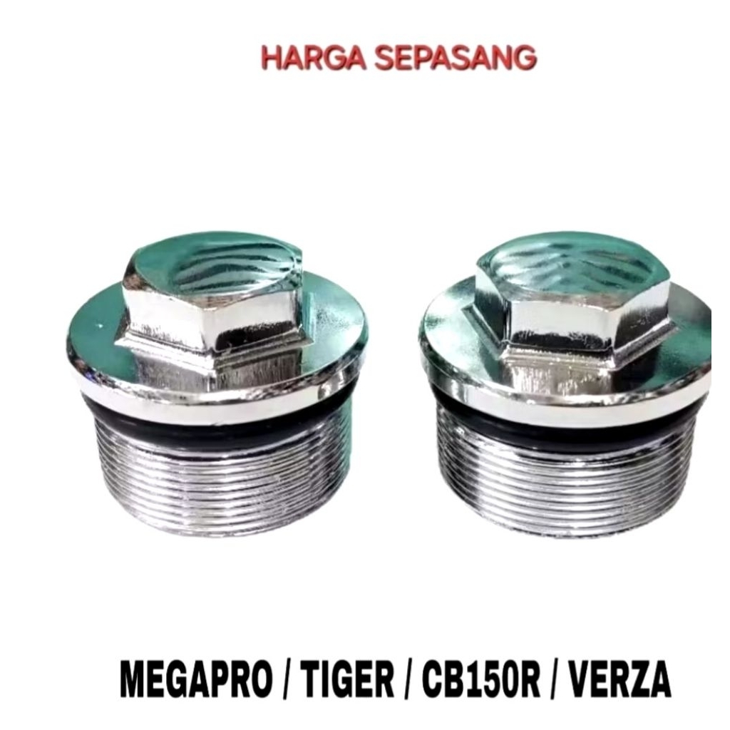 Baut Tutup Shock Depan Megapro Tiger CB150R Verza Model Krom