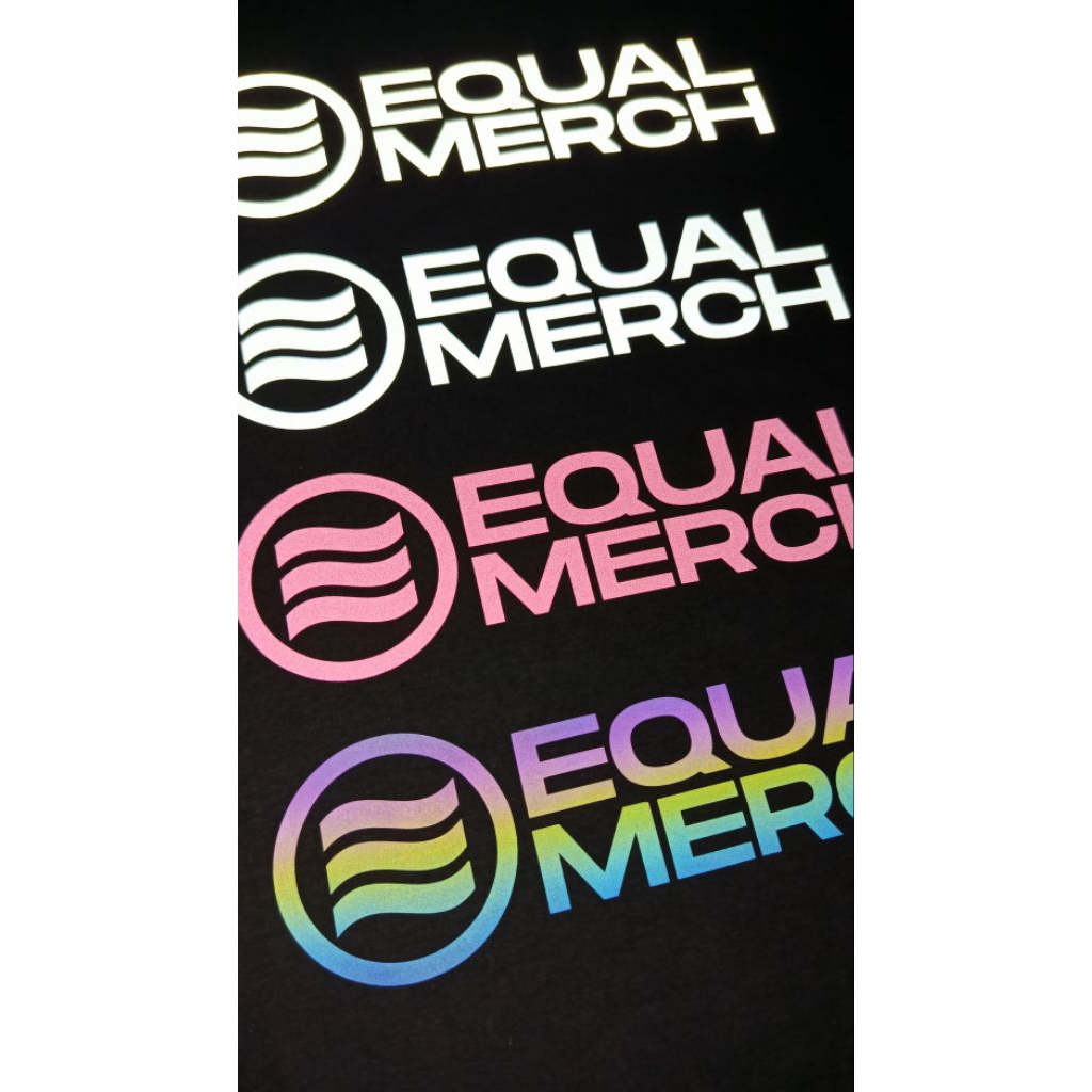 [Meteran / Satuan] Premium Cutting Polyflex PU Reflektif Silver / Rainbow | Glow in the Dark | Flock