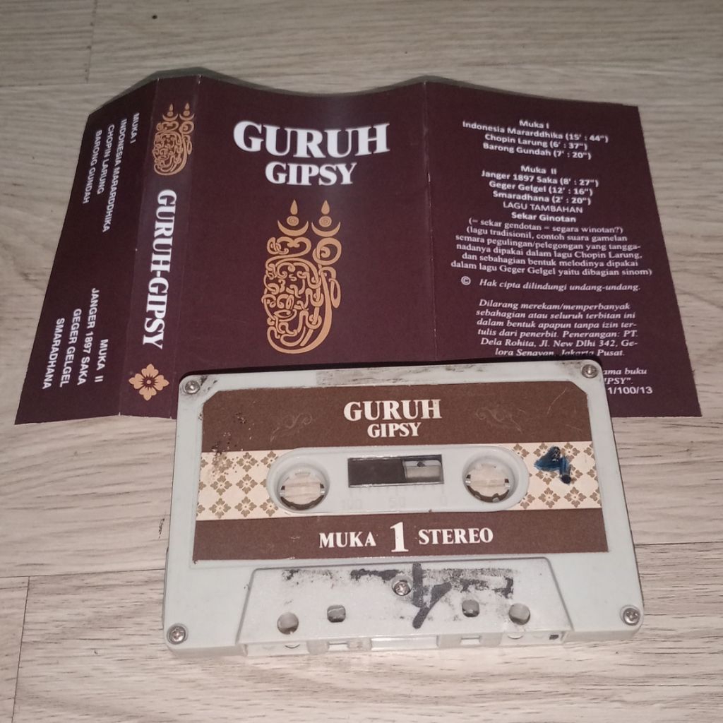 Kaset Guruh Gipsy (COVER REPRO ISI ORI)