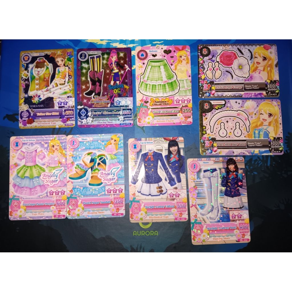 (Ori) AIKATSU CARDS Star Anis Animal Autumn Collection Twinkle Angel Pastel Sugar Zodiac Rare Unit C