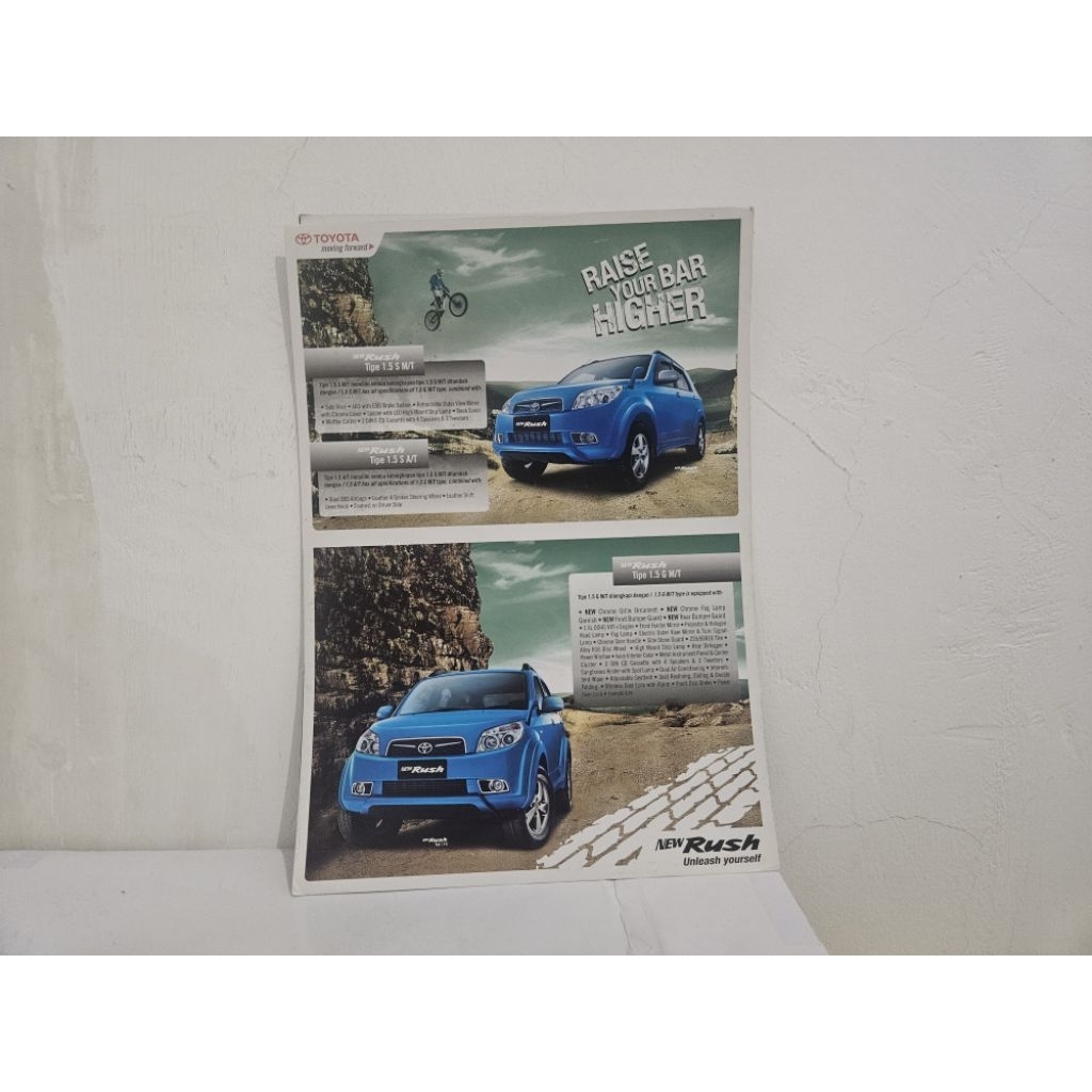 brosur katalog mobil toyota rush 2009 flyer