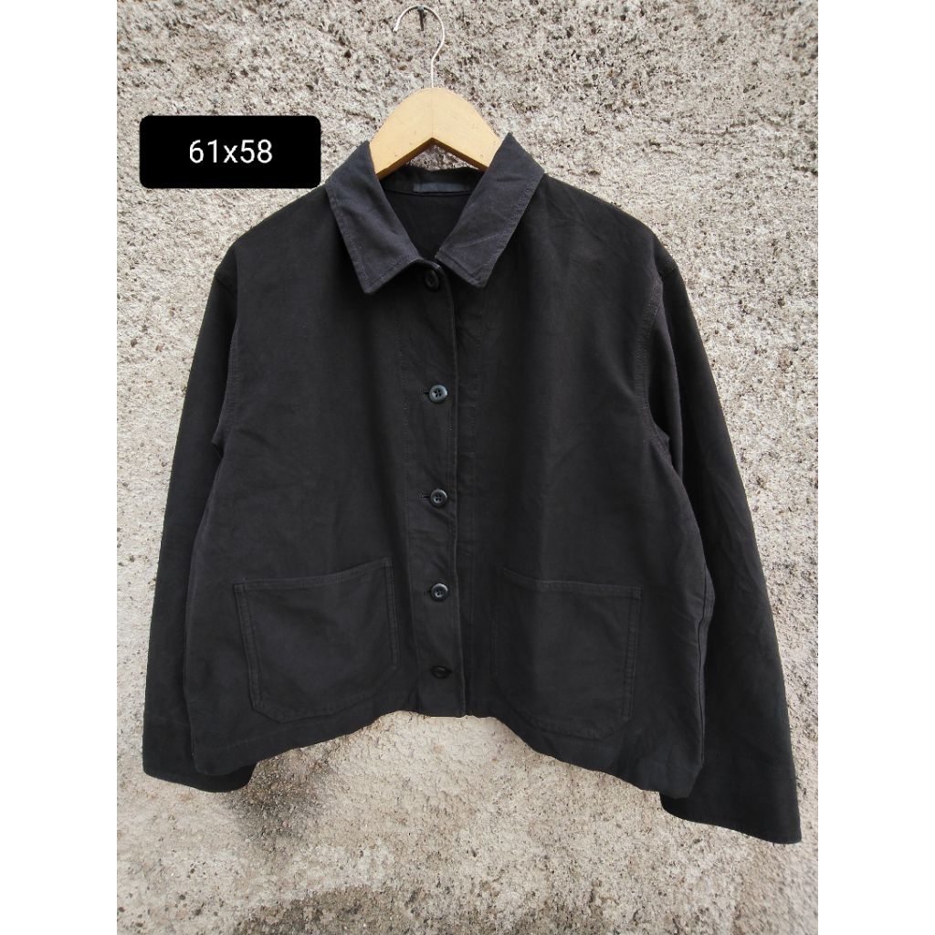 UNIQLO outer jaket crop casual harrington