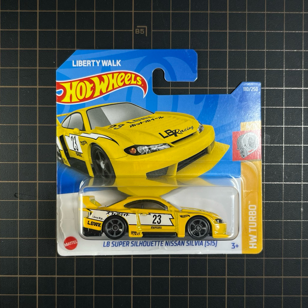Hot Wheels Nissan Silvia S15 LBWK Kuning Short Card