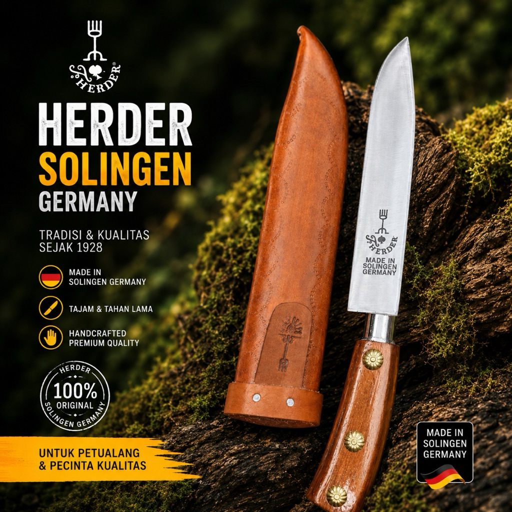 Pisau Herder Solingen Germany Pisau Daging Pisau Sembelih Pisau Serbaguna