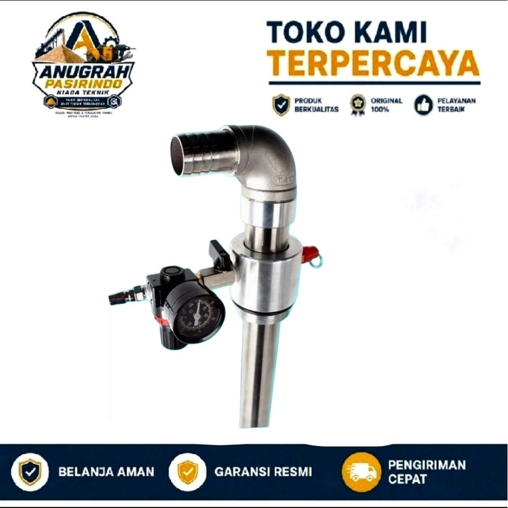 Barrel pump pneumatic stainles 304 pneumatic drum pump sus 304 40mm