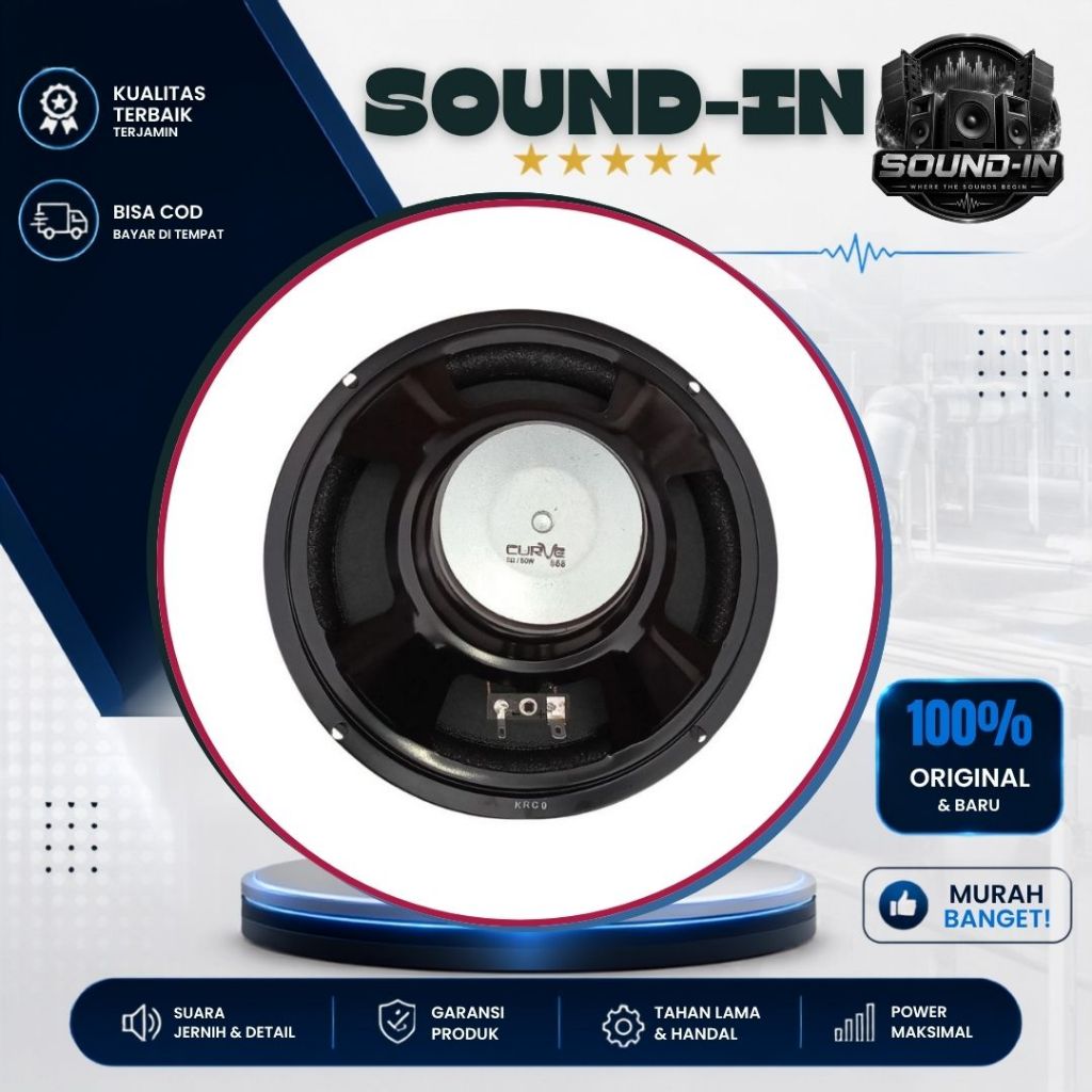 Speaker Woofer 8 Inch Curve 858