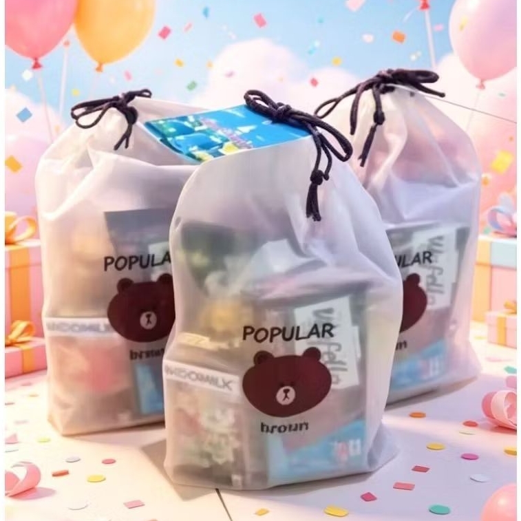paket snack ultah ulang tahun/ bingkisan snack ultah anak pouch