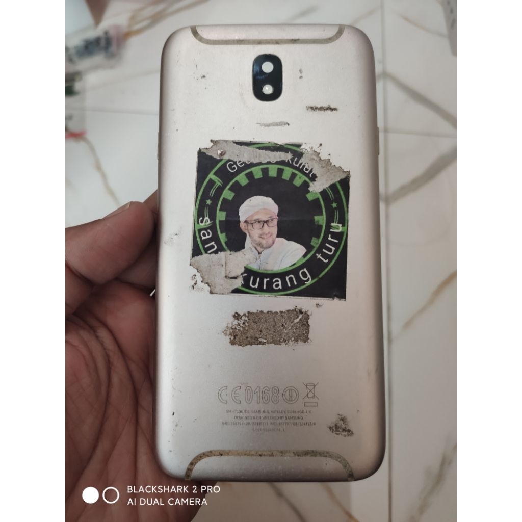 BACKDOOR CASING BELAKANG SAMSUNG J7 PRO J730 BEKAS COPOTAN