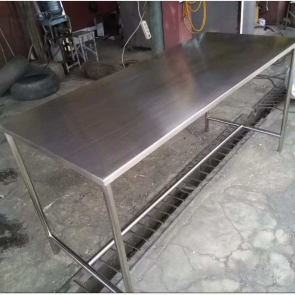Meja Stainless 120x70x80cm | Meja Stainless 1 Rak 120x70x80cm