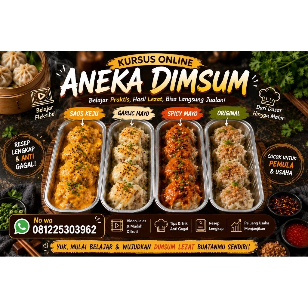 kursus Online aneka dimsum