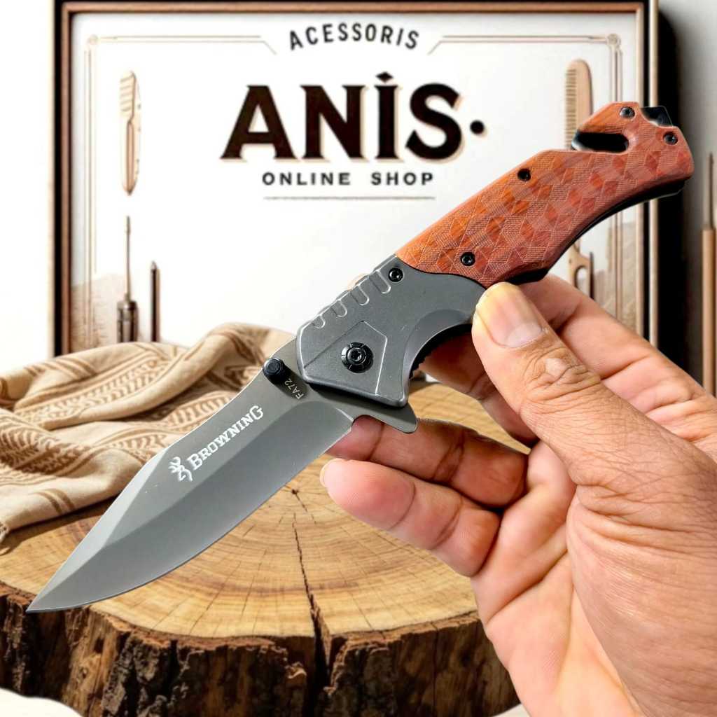 Alat Potong Lipat Browning FA72 Outdoor Portable Stainless Steel Multifungsi Camping Hiking